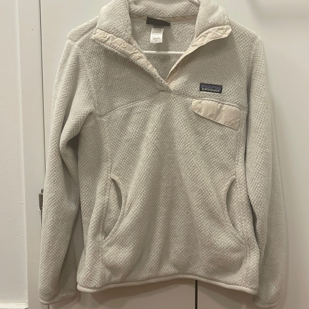 Women's Re-Tool Snap-T® Fleece Pullover- Cream/Raw Linen, Small